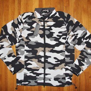 Greyson Trailwolf Lightweight Windproof Golf Jacket Mens L XL Fog Camo